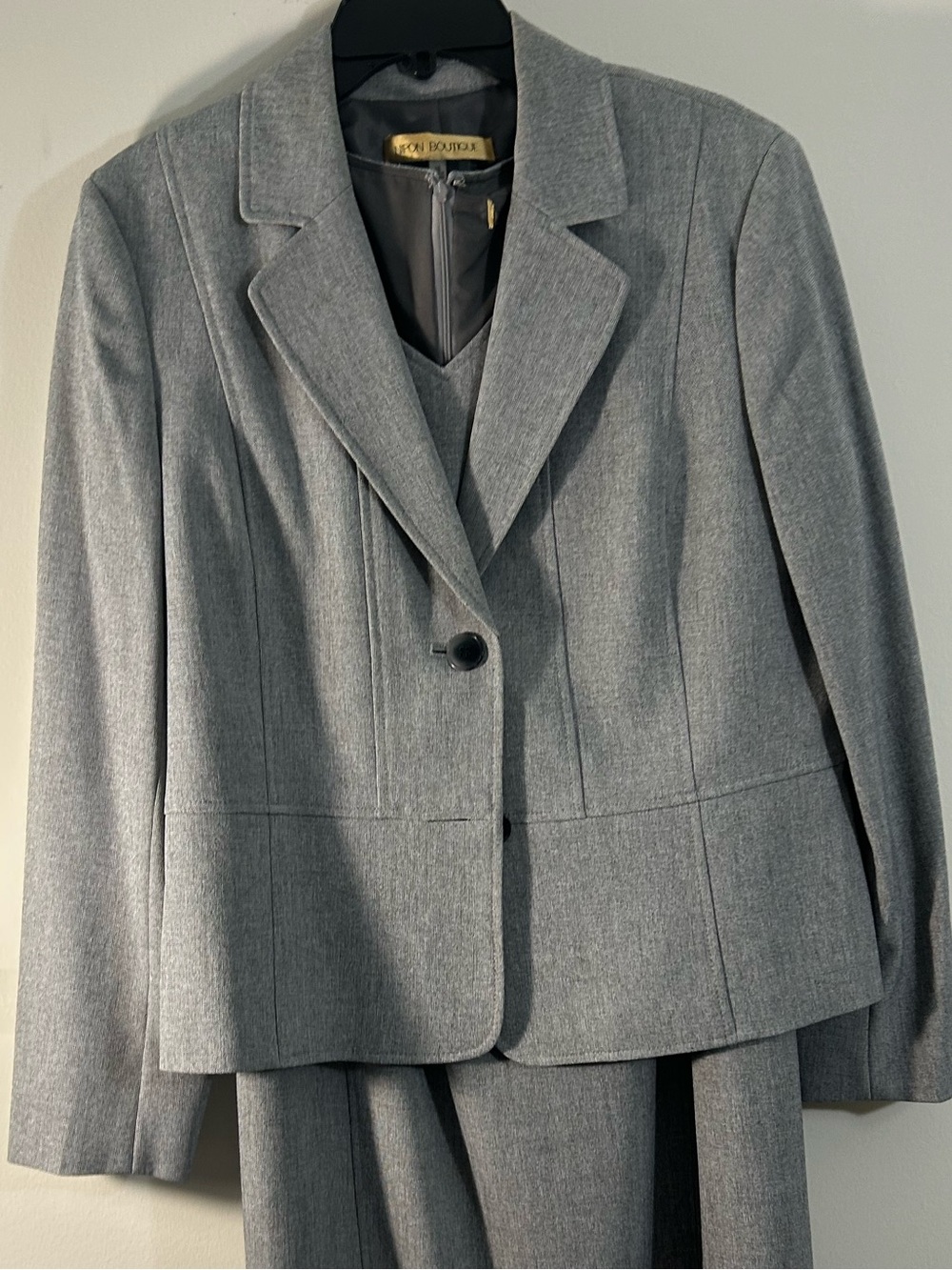 Nipon Boutique Light Gray Tailored Women's Blazer
